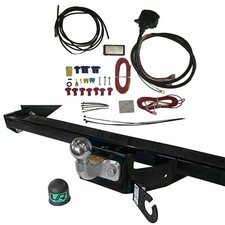 Barre d'attelage fixe + 13 Pin Câblage pour MAN TGE VAN, Volkswagen CRAFTER VAN