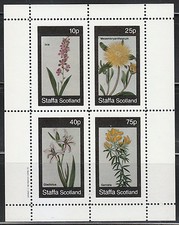 Feuillet souvenir de Staffa /