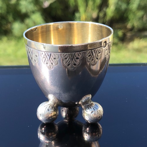 Coquetier ancien argent - en,