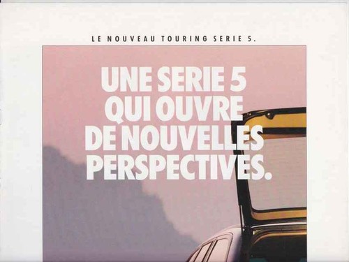 Catalogue brochure bmw serie - catalogue,