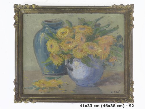 Tableau ancienne signé grozi - tableau,