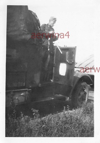 Camion soldat henschel près - soldat,