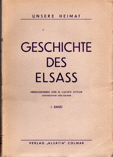 Alsace histoire sittler colmar - histoire,