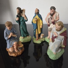 5 Santons Devineau Pasteur