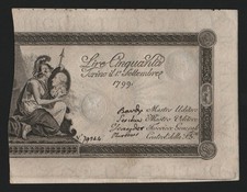 50 LIRE 01/09/1799 REGIE DES