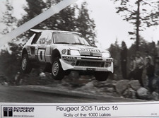 Photo presse PEUGEOT 205 TURBO 16 rally of the 1000 lakes  p153
