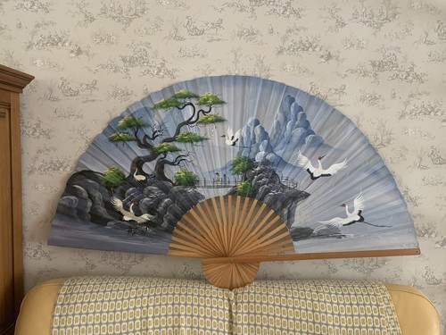 Eventail mural chinois geant - eventail,