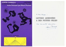 LEWIS CARROLL + DÉDICACE HENRI PARISOT : LETTRES ADRESSÉES À DES PETITES FILLES