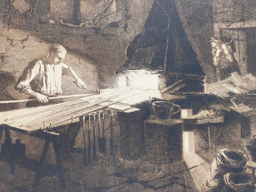 Gravure signée numérotée - gravure,