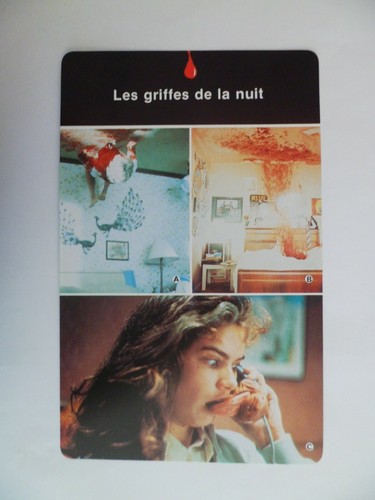 Carte fiche cinema epouvante - carte,