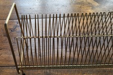 Range Disques Support Disques Vinyle 45 T Vintage Doré