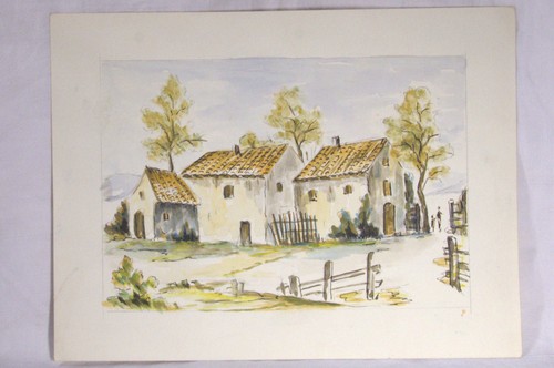 Aquarelle mas provençal - provençal, 2