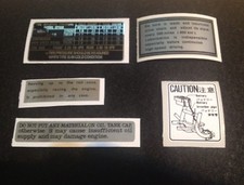 SUZUKI GT550J WARNING KIT DECALS