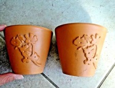 2 POTS en TERRE CUITE pour
