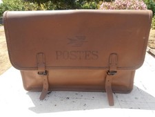 Sacoche cuir marron vintage la Poste