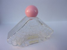 Flacon AVON Vide Vintage ' Tasha ' en Forme d'Eventail en Verre Collection