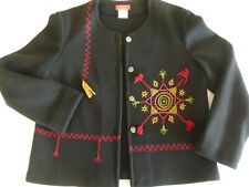 veste Chacok laine noir brodée  baisse de prix