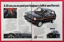 Publicité de presse: Automobile FIAT 127 SPORT  & Cigarette DUNHILL  - 1980