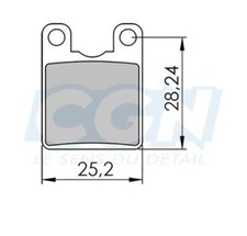 Paire plaquettes frein vtt 19