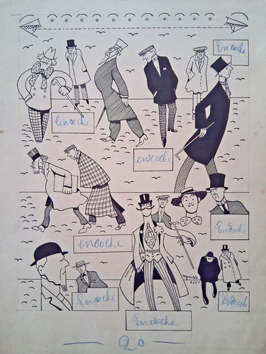 Dessin original signé moriss - dessin,
