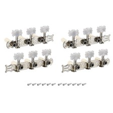 Guitare Accorder Chevilles Têtes Accorder Clés Accordeurs Trou 2 Ensemble, Blanc