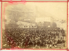France, Foire des Porc aux Graviers  Vintage albumen print.  Tirage albuminé 