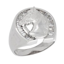 Homme Argent Sterling Cheval