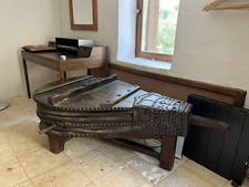 Grande table basse ancienne soufflet de forge de forgeron français