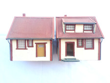 Décor Maquette Lot de Deux Maisons en Carton Fabrication Artisanale Unique