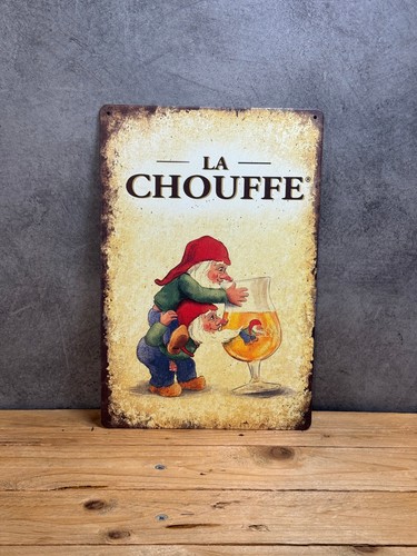 Plaque métal chouffe - métal, 596