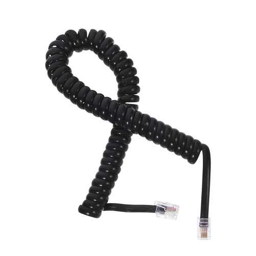 Cordon téléphonique noir - ,