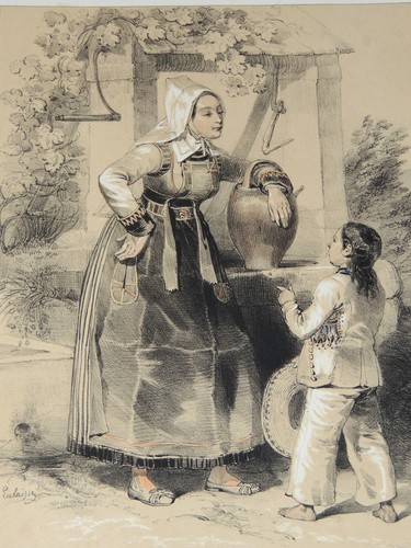 Lithographie xixème lalaisse - ,