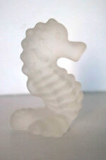 * HIPPOCAMPE EN VERRE SATINE SEAHORSE