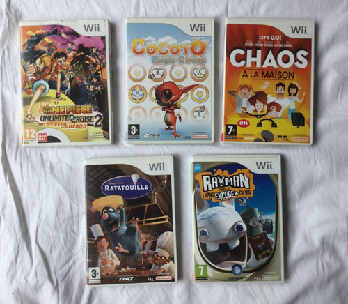 Lot jeux pour - de, 5