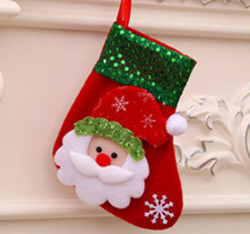 Petite chaussette de noël à suspendre, botte de noël père noël