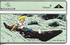 RARE / CARTE TELEPHONIQUE + ENCART - TINTIN ET MILOU / PHONECARD TIM & STRUPPI