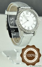 New Trend Limited GuEsS Authentic Watch Ladies Silver Leather Women BNWT