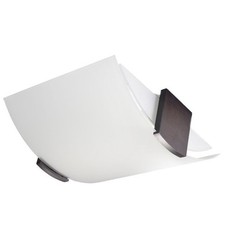 Plafonnier Bois Wengé/Blanc