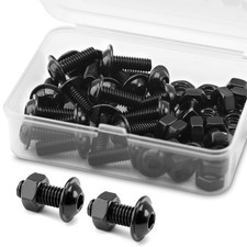 20 Ensembles M6 x 10mm Vis Boulons et écrous à Tête Creuse Kit 304 Acier Inox...