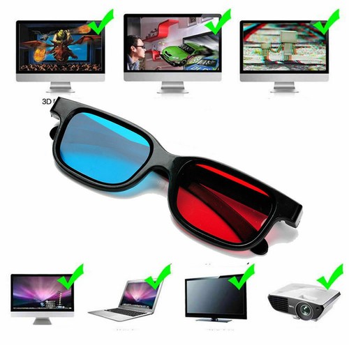 4pcs rouge bleu lunettes - rouge,