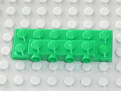 Lego green plate modified - lego,