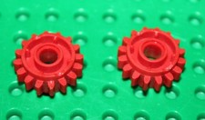 2 x Lego Red Technic Gear 16