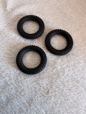 3 Pneus Meccano diamètre 5 Cm