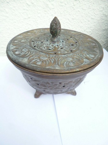 Ancien récipient cuivre - en,