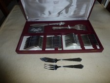 COFFRET GUY DEGRENNE 12 COUVERTS A POISSON INOX 18/10 NEUF