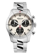 Alpina Montre Argent Chronographe Hommes Startimer Pilot AL-372WB4S26B