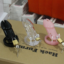 Cage De Chasteté Plastique Et Harnais Antichute Adulte Retenue Jouets Sexuels SM