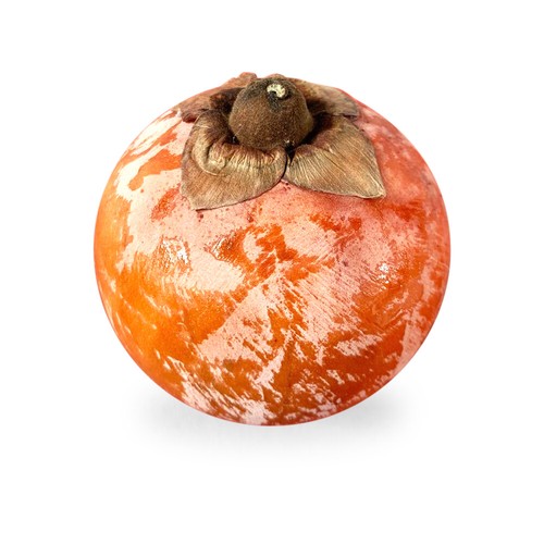 Sculpture kaki fruit marbre - sculpture,