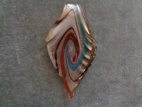Focal lampwork glass rusty - lampwork, glass,