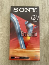 SONY E-120 VG Premium | PAL VHS Cassette Vierge | Neuf Sous Blister